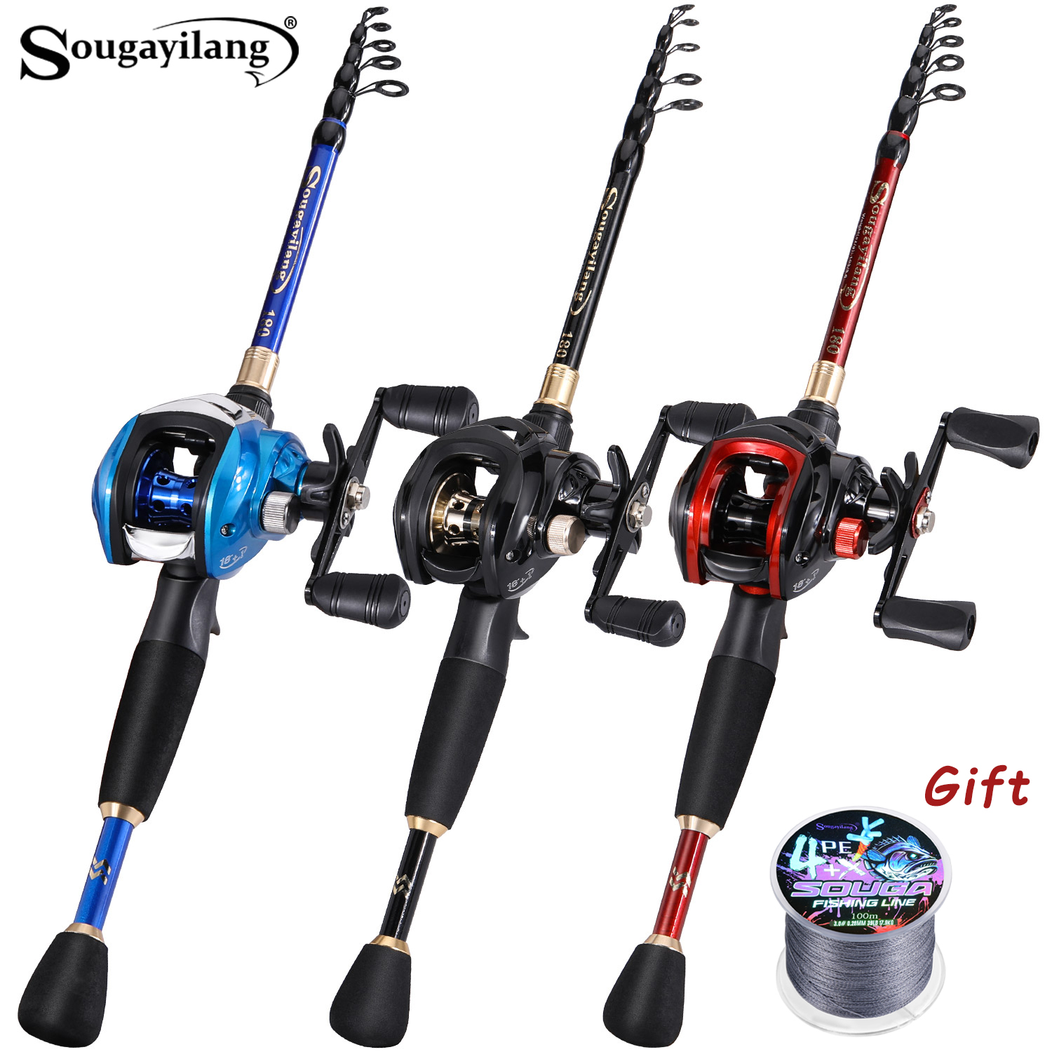 Fishing Rod Carbon Fiber - Sougayilang Fishing Set with Carbon Fiber