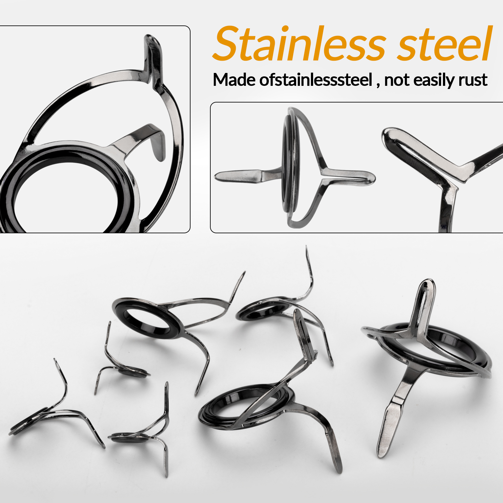7pcs Fishing Rod Guides Repair - đánh giá và giá Fishing Rod Guide Replacement