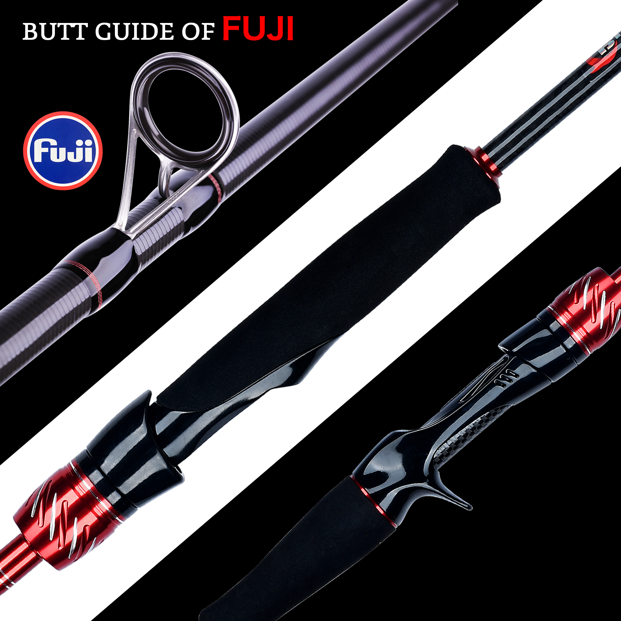 BIUTIFU Spinning Casting Fuji  - đánh giá và giá Fishing Rod Surf