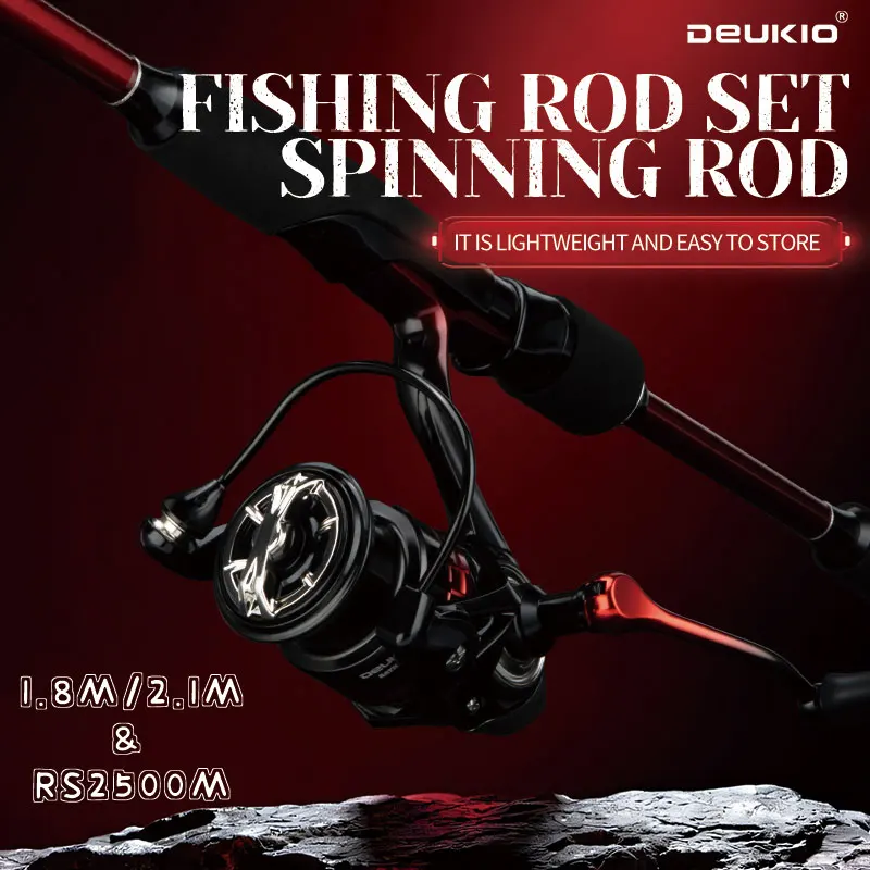 DEUKIO 4/5 Sections Fishing Ro - đánh giá và giá Fishing Rod Combo