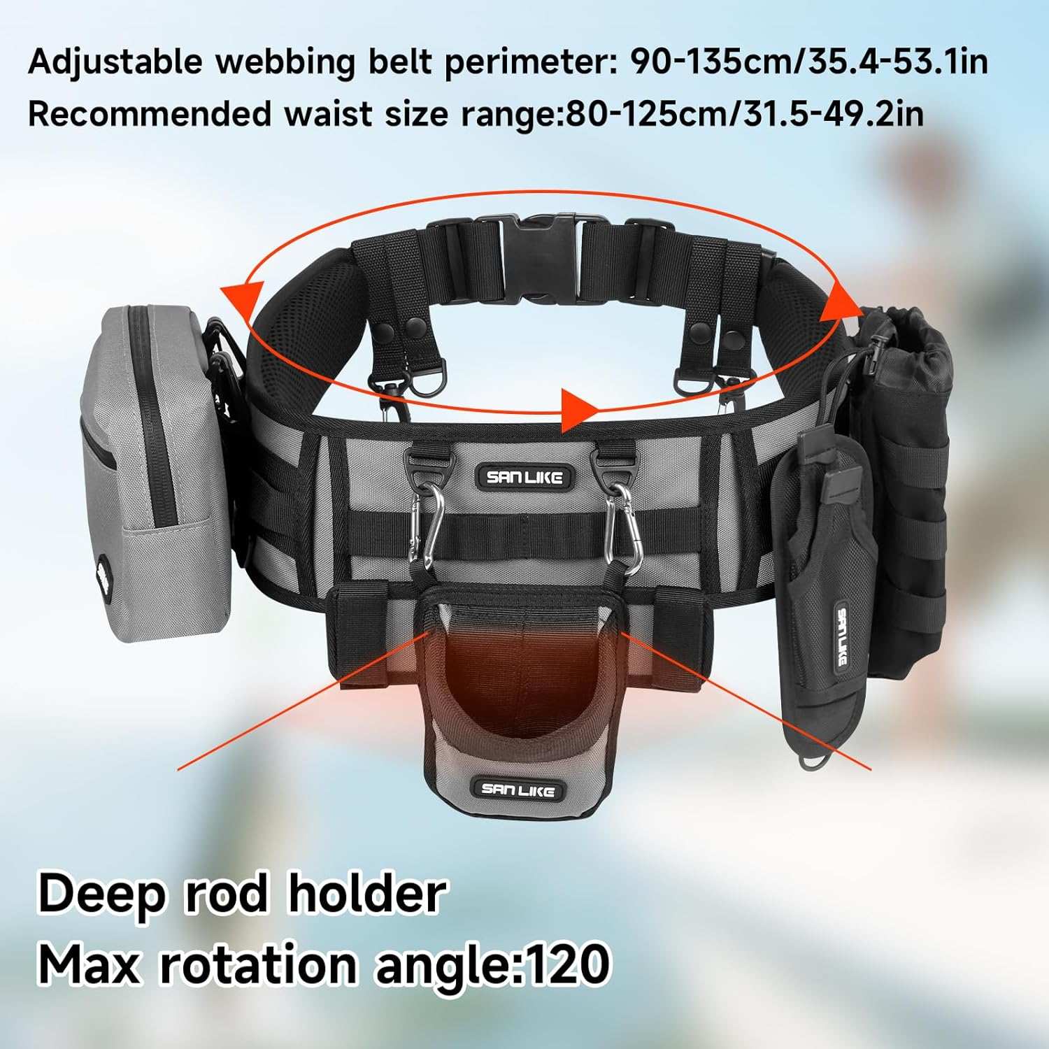 SANLIKE Fishing Belt Rod Holde - đánh giá và giá Fishing Rod Fly