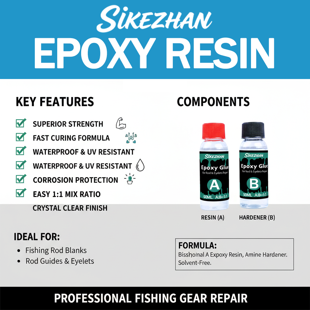 AB Epoxy 1:1 for Fishing Rod R - đánh giá và giá Fishing Rod Building Kit