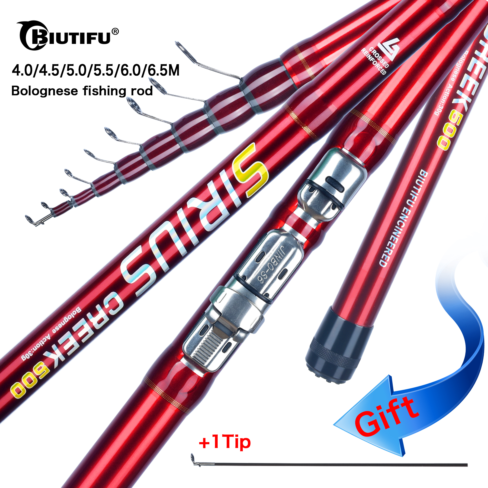 BIUTIFU Telescopic Bolognese F - đánh giá và giá Fishing Rod Surf