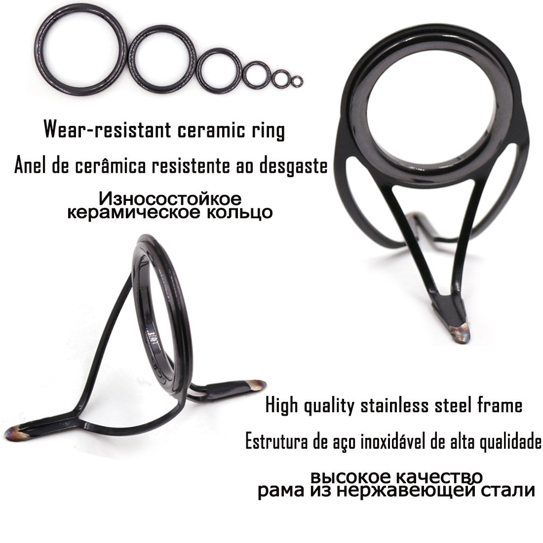 9KM OB Curved Rod Guide Kit 10 - đánh giá và giá Fishing Rod Spinning