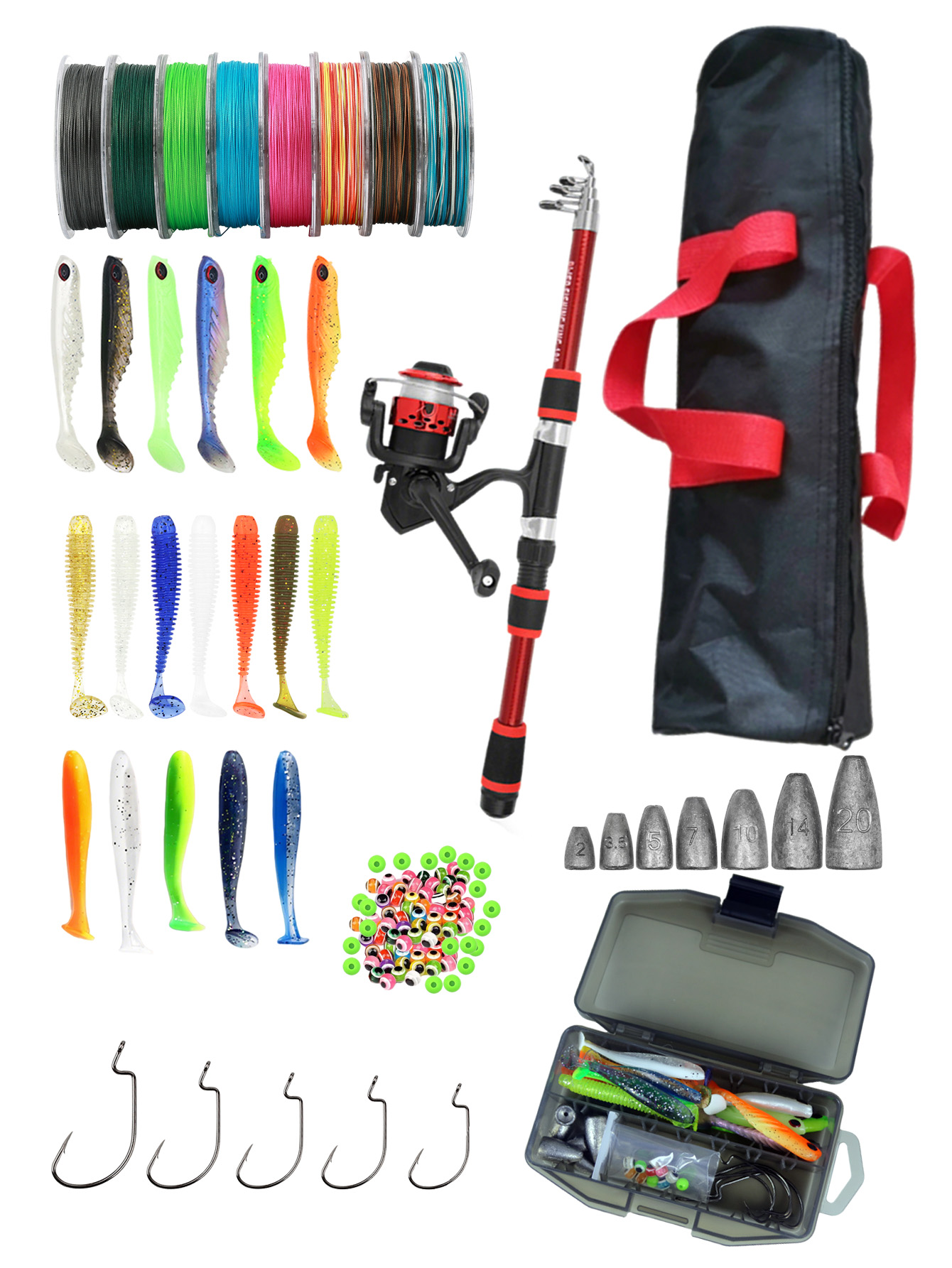 Fishing Rod Reel Combos Collap - đánh giá và giá Fishing Rod Combo