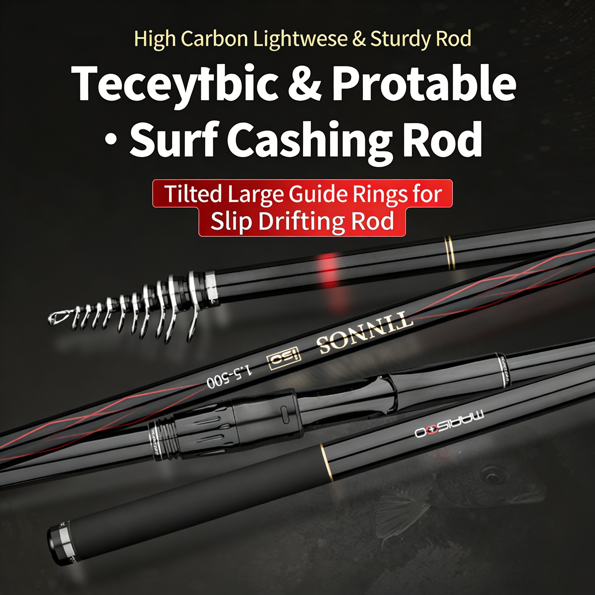 MARISOO TINNOS 30T Carbon Fibe - đánh giá và giá Fishing Rod Surf