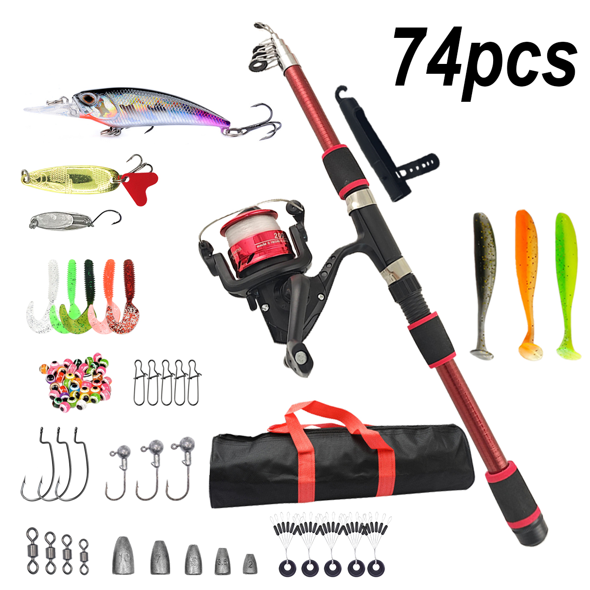 Fishing Pole Set Full Kits Wit - đánh giá và giá Fishing Rod Combo