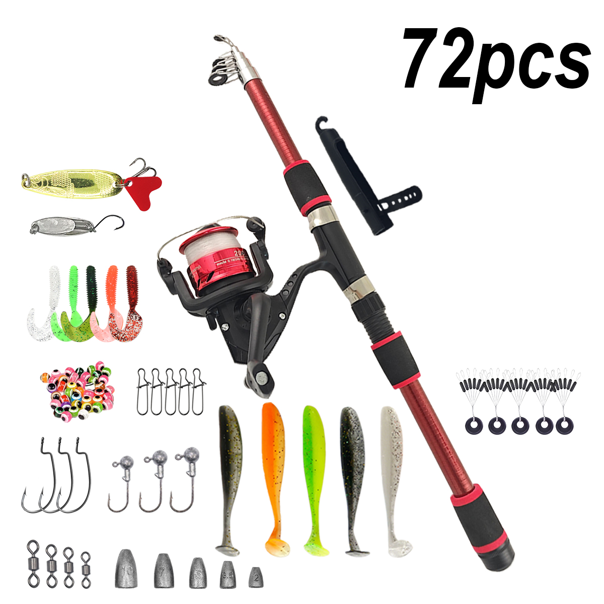 Fishing Pole Set Full Kits Wit - đánh giá và giá Fishing Rod Combo
