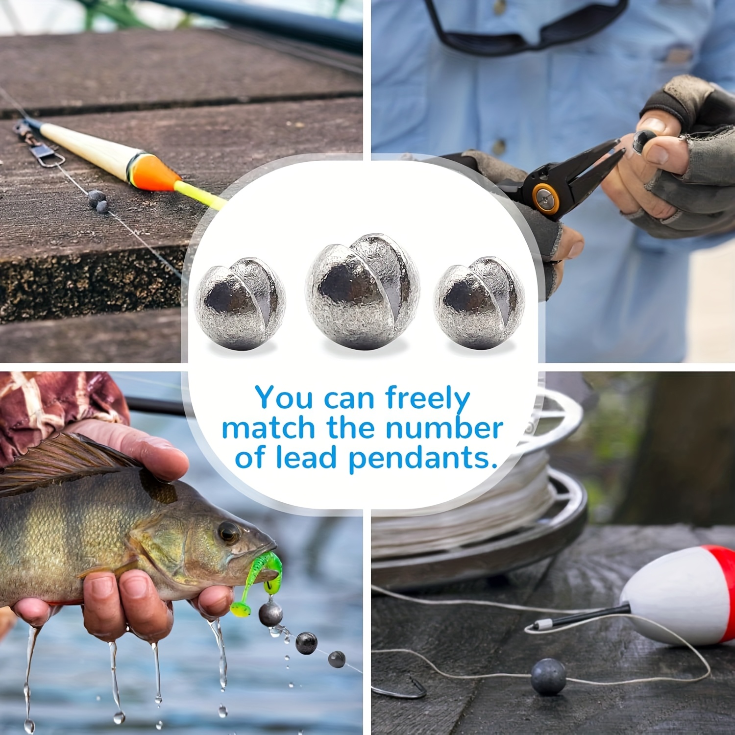 TAKBAS 100pcs Lead Fishing Wei - đánh giá và giá Fishing Rod Building Kit